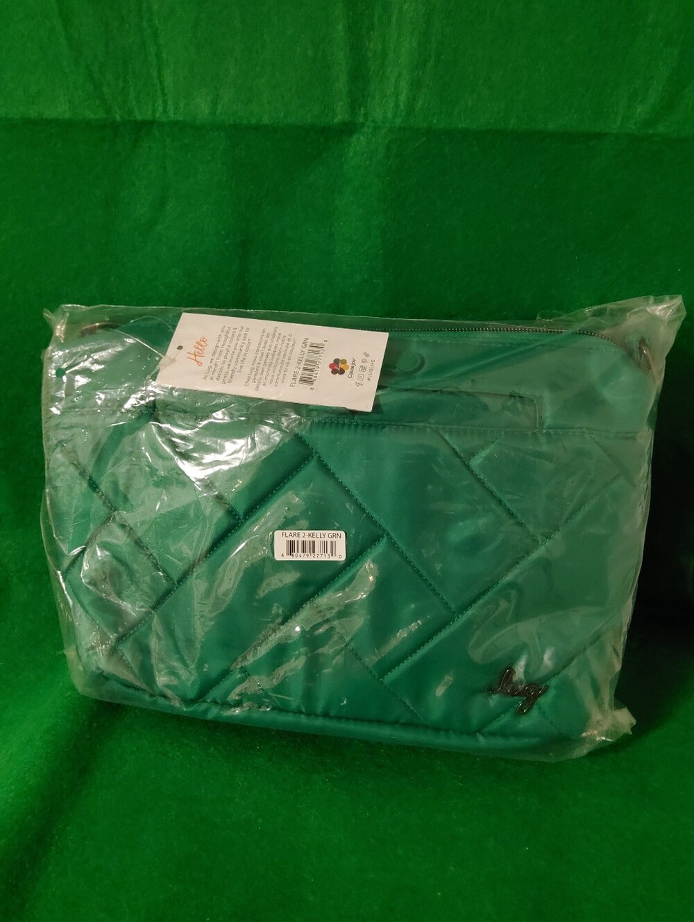 Lug Flare 2 Crossbody, Kelly Green, With 2 Straps - Picture 9 of 10